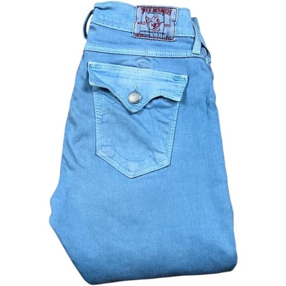 True Religion Y2K Misty Skinny Swarovski Light Wash Jeans - Picture 1 of 8